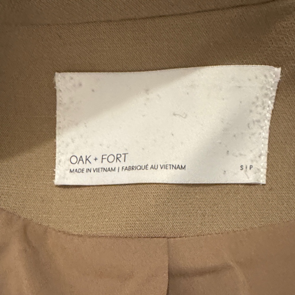 OAK + FORT Classic Beige Blazer - Picture 4 of 5